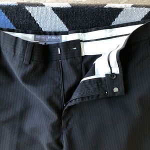 Michael Brandon Pants - Michael Brandon - Black pinstripe dress pants Michael Brandon Pants - Michael Brandon - Black pinstripe dress pants